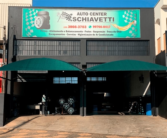 Fachada loja Auto Center Schiavetti